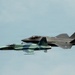Two U.S. Air Force jet aircraft are flying in close formation against an overcast sky. The foreground aircraft is painted in a green camouflage scheme consistent with a Northrop F-5 aggressor aircraft, while the background aircraft is a modern gray F-35 Lightning II stealth fighter. This appears to be a heritage or demonstration flight pairing an older aggressor-role aircraft with a contemporary fifth-generation fighter.