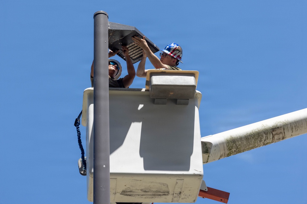 MWSS-171 Marines Partner with Airmen to Maintain Base Infrastructure