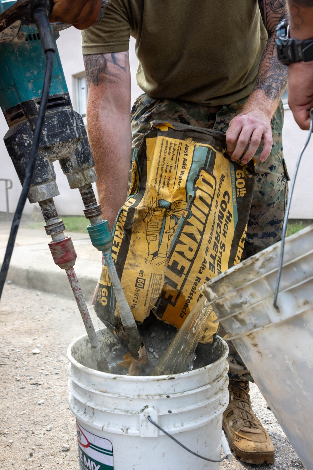 MWSS-171 Marines Partner with Airmen to Maintain Base Infrastructure