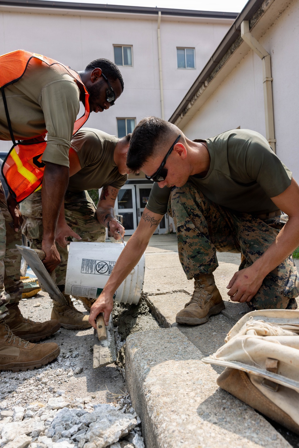MWSS-171 Marines Partner with Airmen to Maintain Base Infrastructure