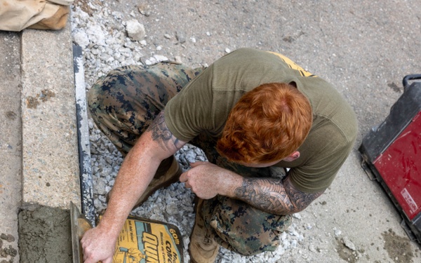 MWSS-171 Marines Partner with Airmen to Maintain Base Infrastructure