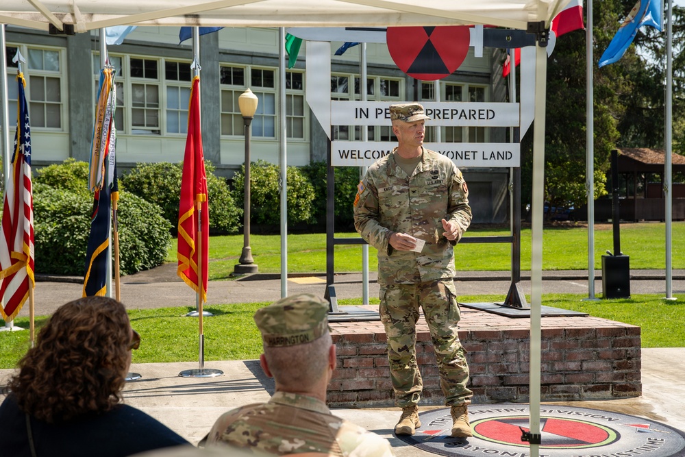 Bayonet with Honors Ceremony: Col. Andrew Knight and Col. Charles Kean