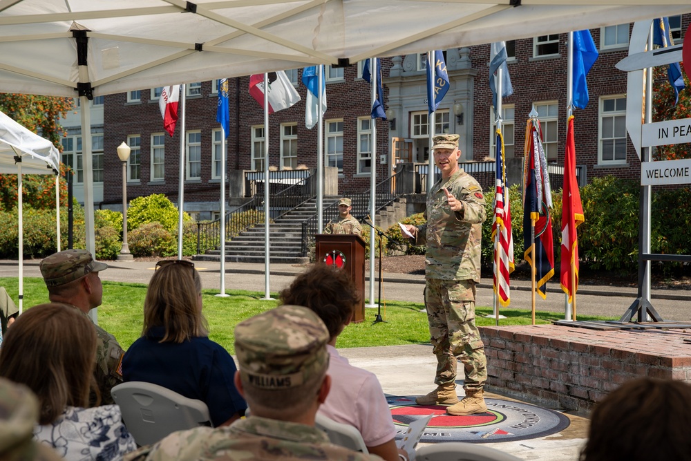 Bayonet with Honors Ceremony: Col. Andrew Knight and Col. Charles Kean