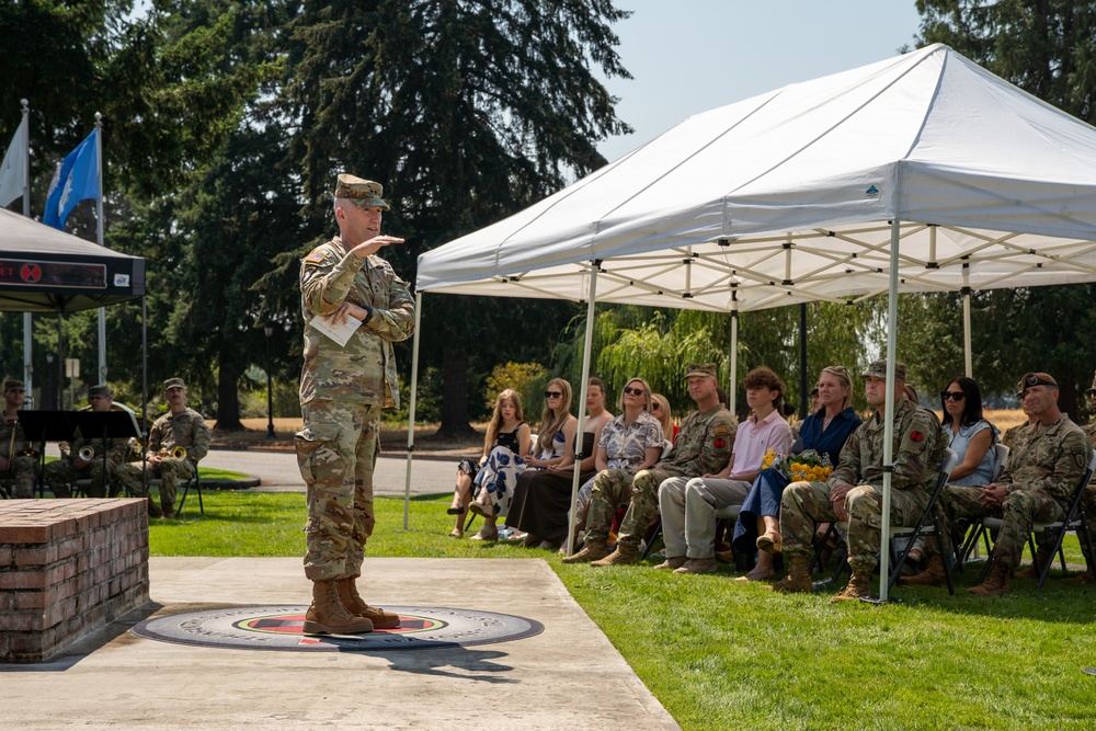 Bayonet with Honors Ceremony: Col. Andrew Knight and Col. Charles Kean