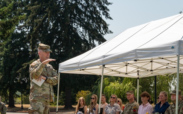 Bayonet with Honors Ceremony: Col. Andrew Knight and Col. Charles Kean