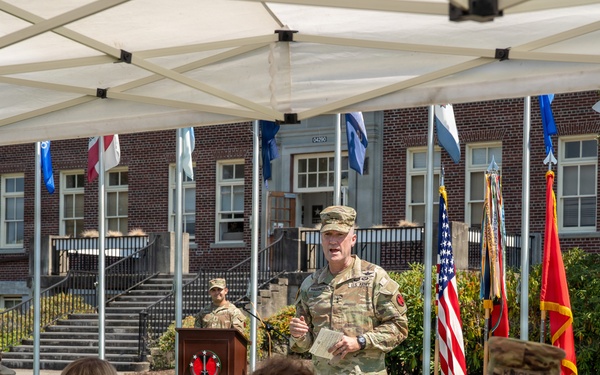 Bayonet with Honors Ceremony: Col. Andrew Knight and Col. Charles Kean
