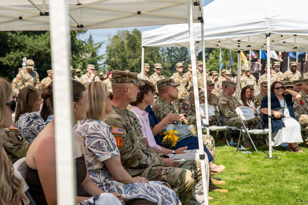 Bayonet with Honors Ceremony: Col. Andrew Knight and Col. Charles Kean