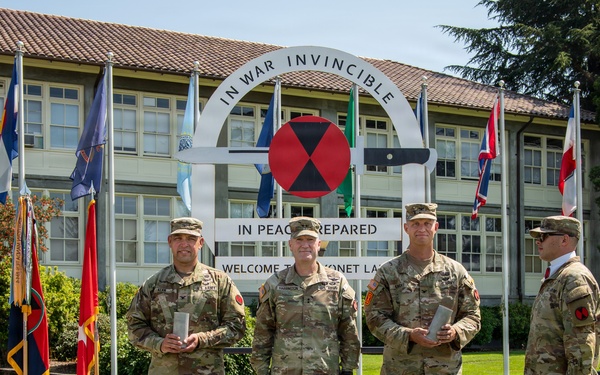Bayonet with Honors Ceremony: Col. Andrew Knight and Col. Charles Kean