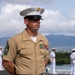 U.S. Marines, Sailors man the rails on USS Essex