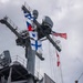 U.S. Marines, Sailors man the rails on USS Essex