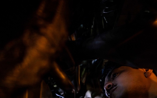 Abraham Lincoln Conducts Aircraft Maintenance