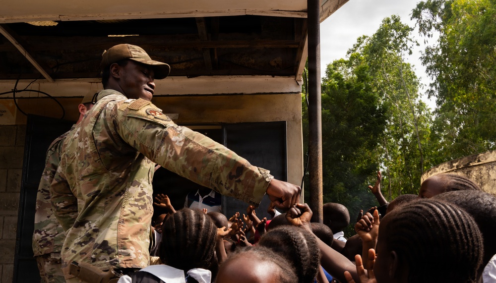 U.S. Soldiers, Airmen and Kenya Defense Forces Support Local Community