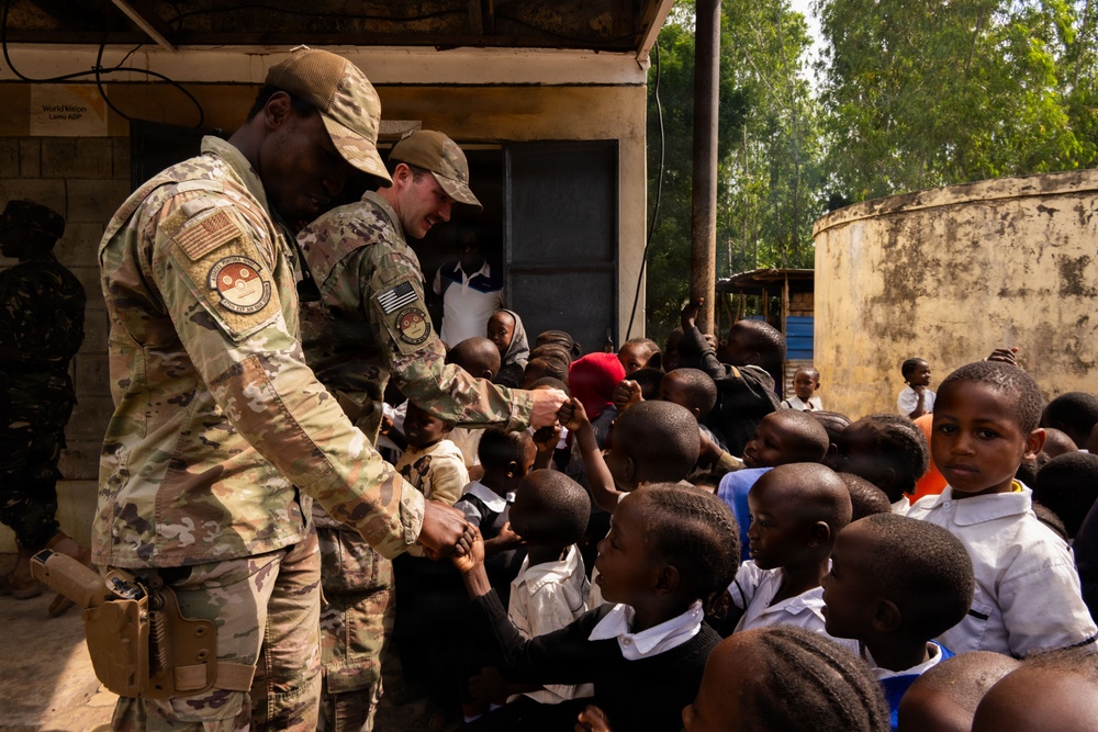 U.S. Soldiers, Airmen and Kenya Defense Forces Support Local Community