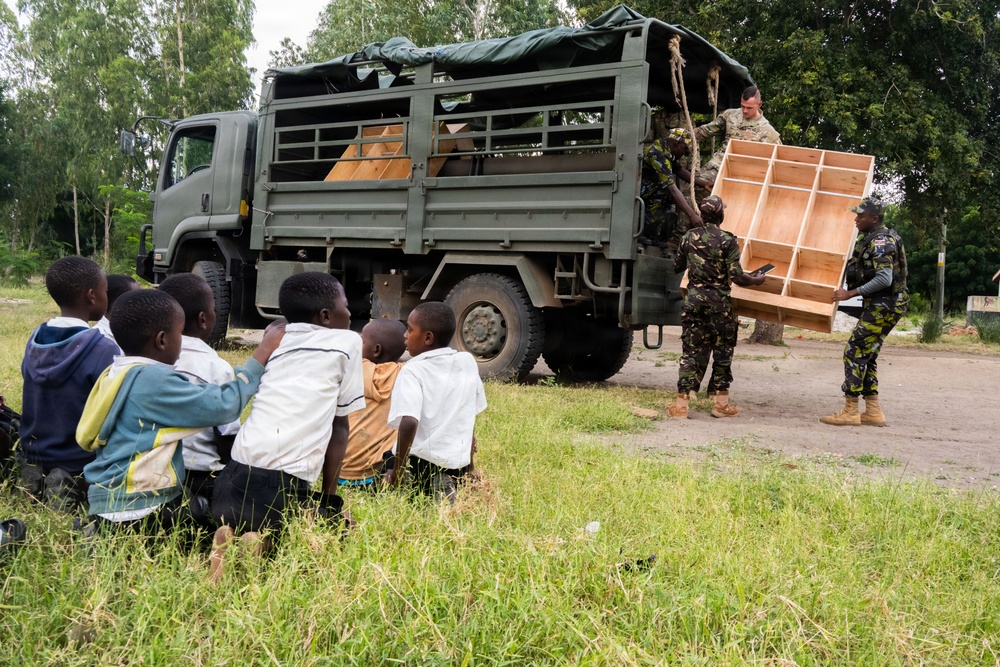 U.S. Soldiers, Airmen and Kenya Defense Forces Support Local Community
