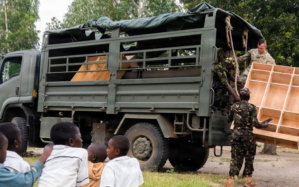 U.S. Soldiers, Airmen and Kenya Defense Forces Support Local Community