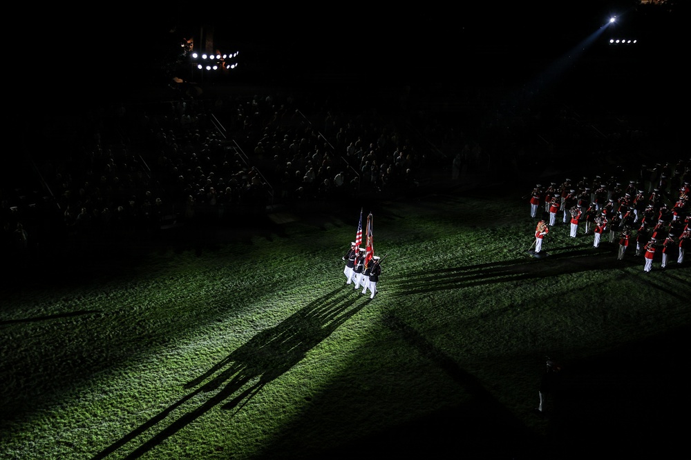 Lt. Gen. Bowers Hosts Senate Armed Services Directors for Evening Parade at Marine Barracks Washington
