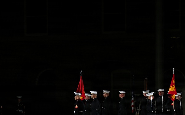 Lt. Gen. Bowers Hosts Senate Armed Services Directors for Evening Parade at Marine Barracks Washington