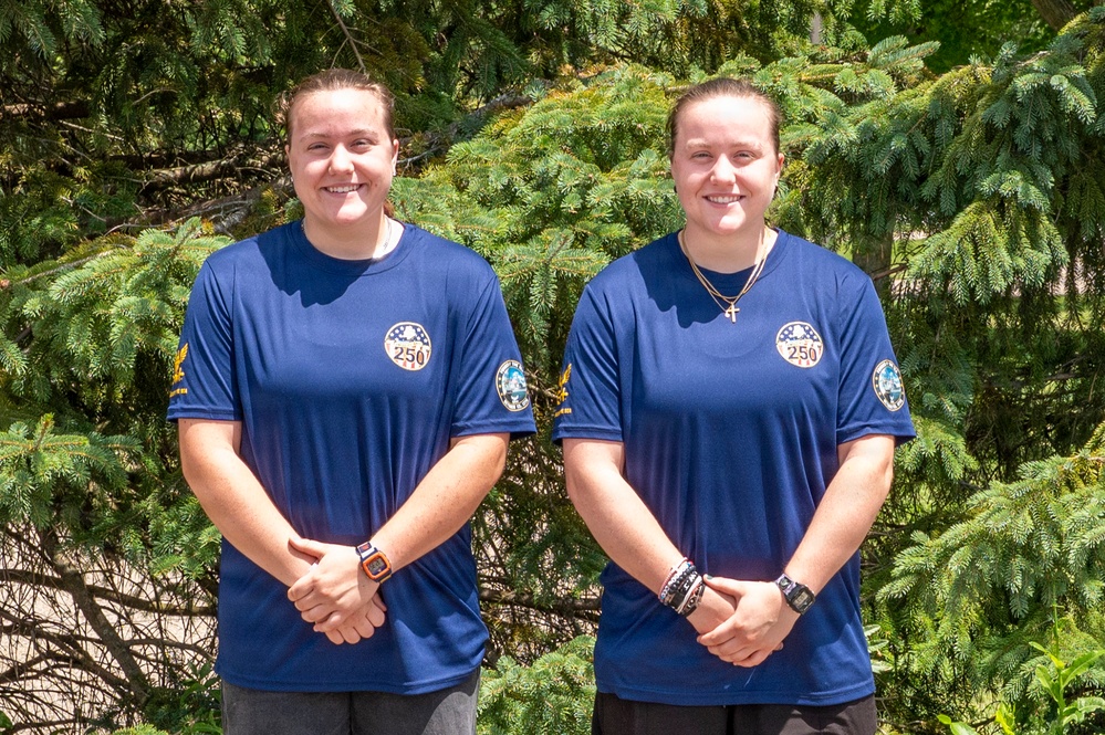 Twin Sisters Make the Leap to Naval Service