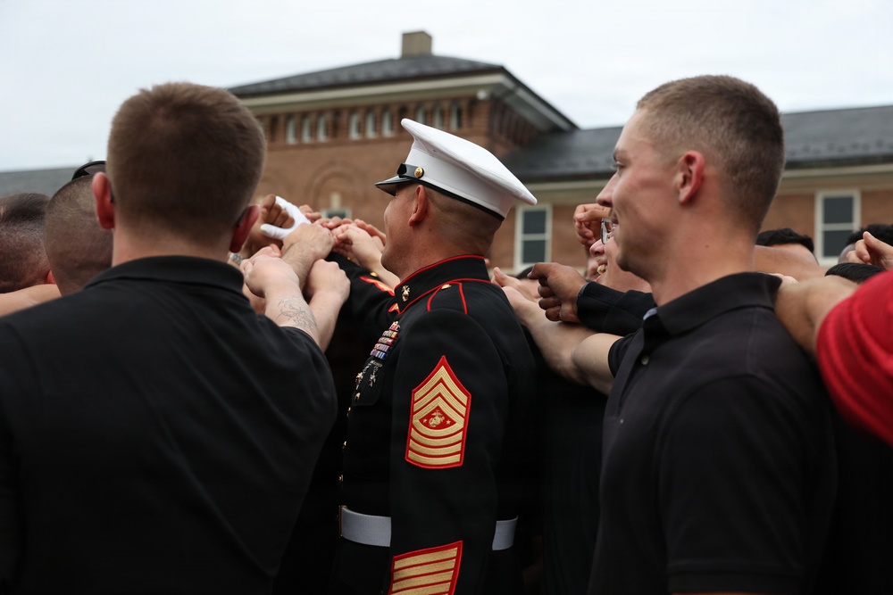 Sgt. Maj. Ruiz Engages with Pennsylvania Recruiters Prior to Evening Parade at 8th &amp; I