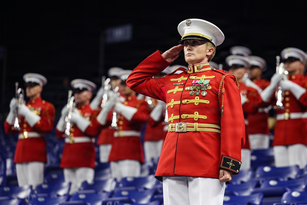 "The Commandant's Own" performs at Drum Corps International World Championships