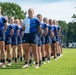 The Air Force Women’s Rugby Team takes the field at the Armed Forces Rugby Championship