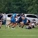 The Air Force Women’s Rugby Team takes the field at the Armed Forces Rugby Championship