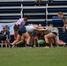 The Air Force Women’s Rugby Team takes the field at the Armed Forces Rugby Championship