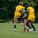 The Air Force Women’s Rugby Team takes the field at the Armed Forces Rugby Championship