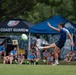 The Air Force Women’s Rugby Team takes the field at the Armed Forces Rugby Championship