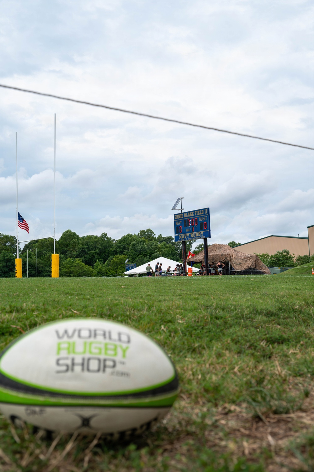 The Air Force Women’s Rugby Team takes the field at the Armed Forces Rugby Championship
