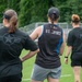 The Air Force Women’s Rugby Team takes the field at the Armed Forces Rugby Championship