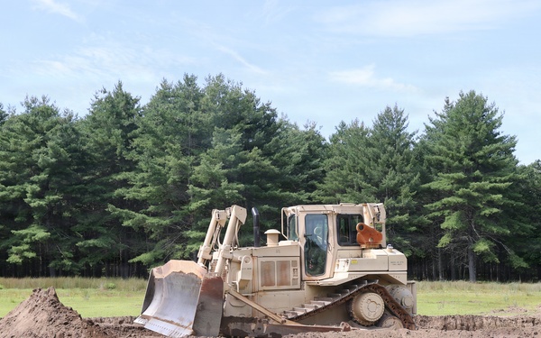Creating a protective berm for future training