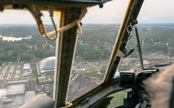 910th AW tackles Hall of Fame game