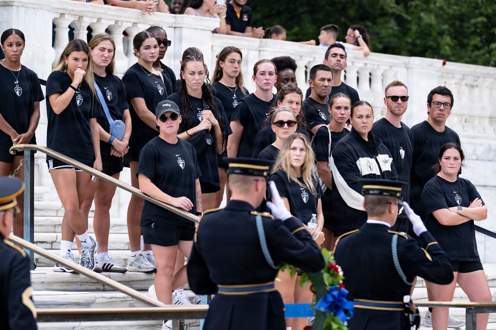 Players and Staff of the North Carolina Courage Visit ANC