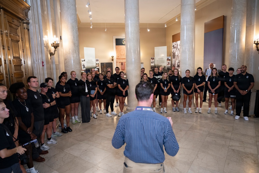 Players and Staff of the North Carolina Courage Visit ANC
