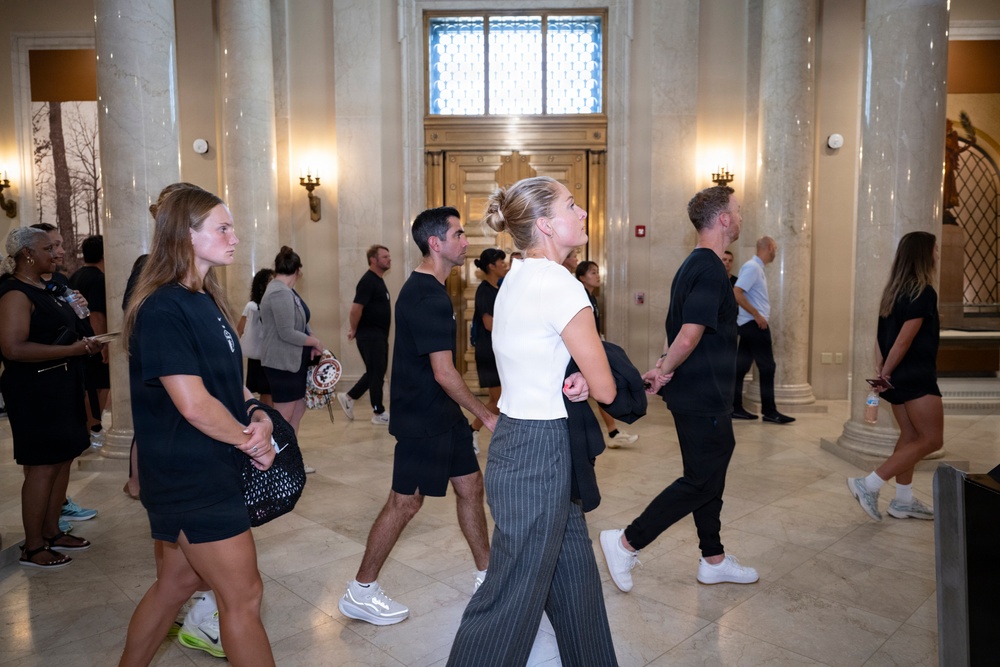 Players and Staff of the North Carolina Courage Visit ANC