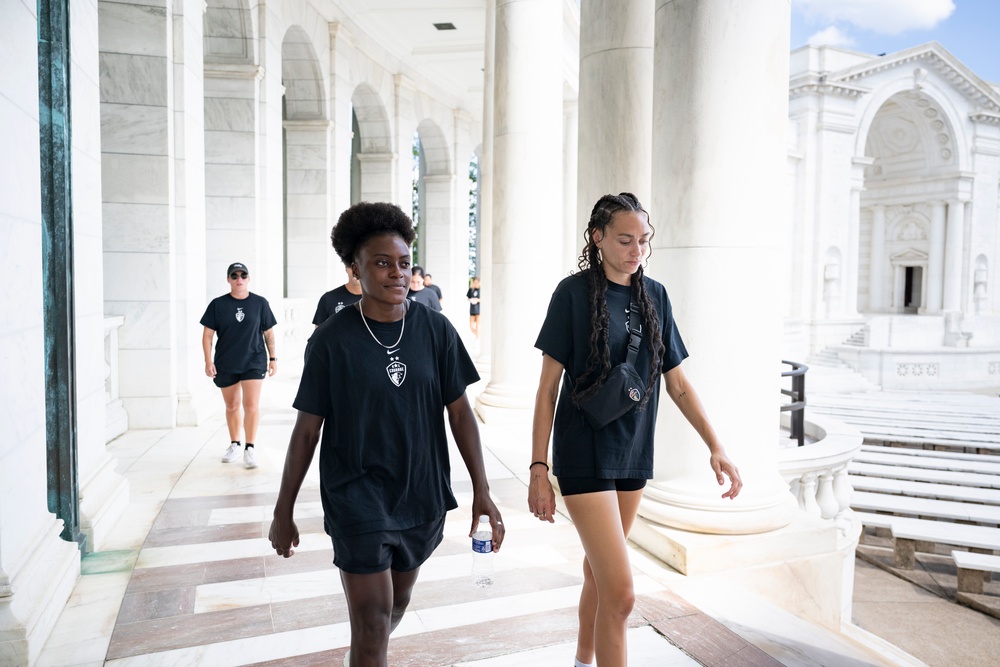 Players and Staff of the North Carolina Courage Visit ANC