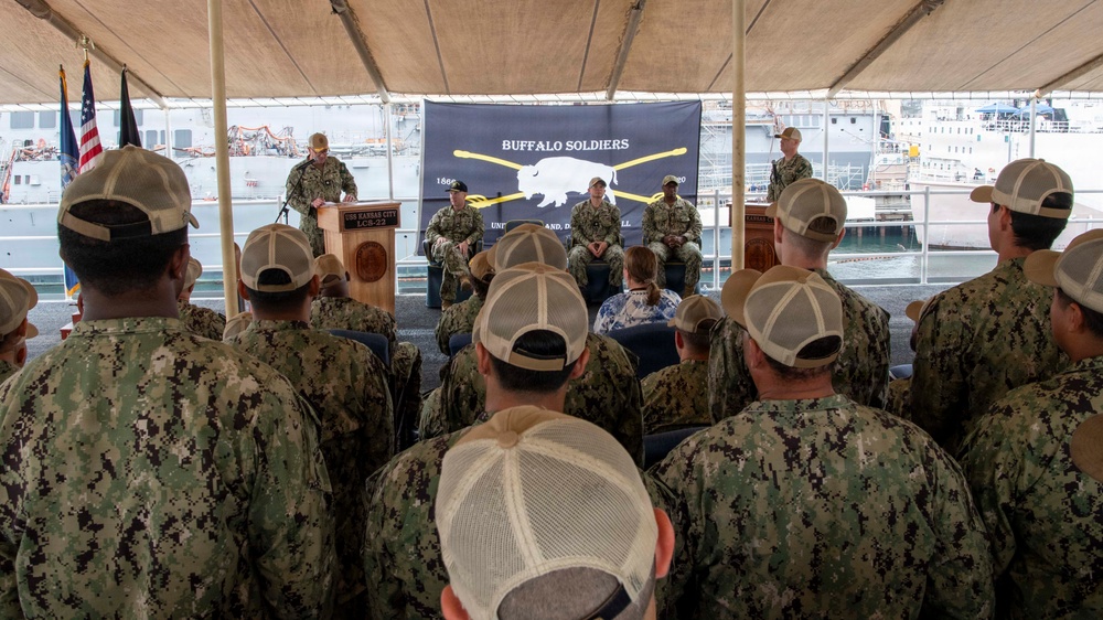 USS Kansas City (LCS 22) Conducts Change of Command Ceremony