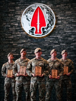 U.S. Army Rangers from the 75th Ranger Regiment win the 2026 USASOC Best Squad Competition