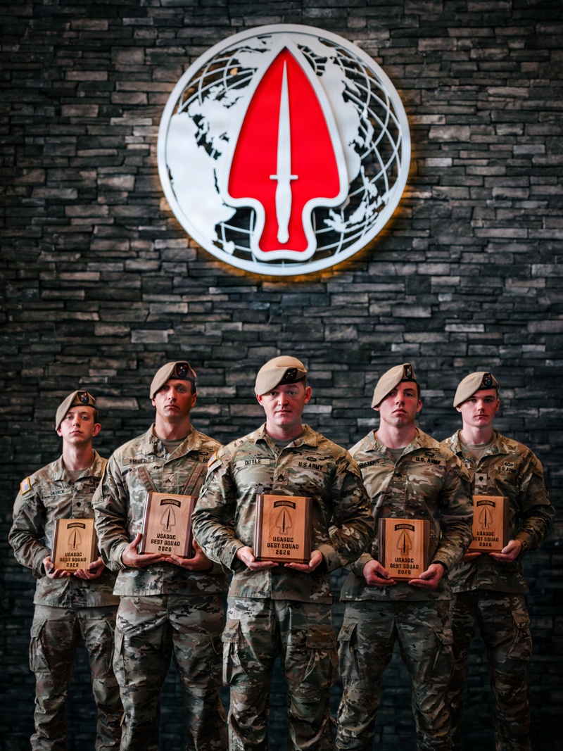 U.S. Army Rangers from the 75th Ranger Regiment win the 2026 USASOC Best Squad Competition