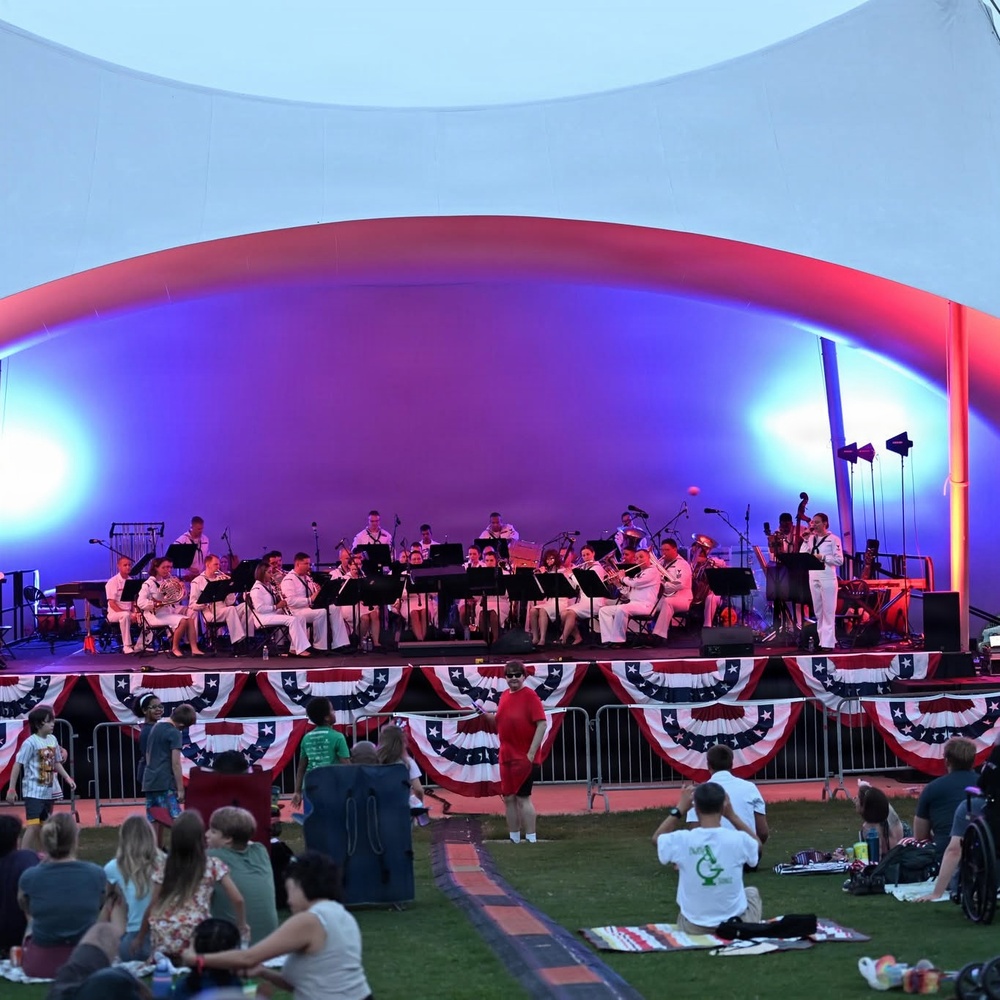 The U.S. Fleet Forces Band Performs on July 4th