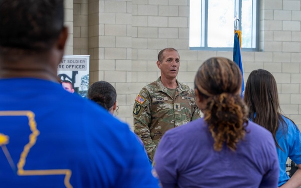 Gen. Nordhaus and SEA Raines Visit Louisiana National Guard
