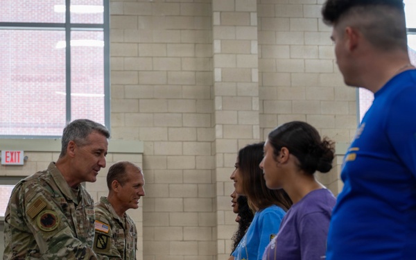 Gen. Nordhaus and SEA Raines Visit Louisiana National Guard