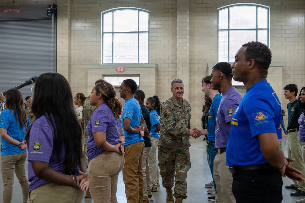 Gen. Nordhaus and SEA Raines Visit Louisiana National Guard