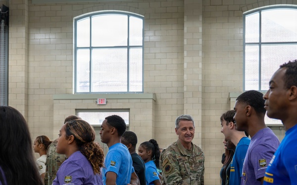 Gen. Nordhaus and SEA Raines Visit Louisiana National Guard
