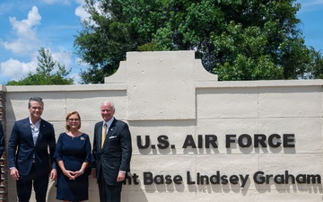 Leaders Christen Joint Base Lindsey Graham