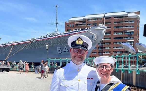 The U.S. Fleet Forces Band Performs During Sail250 Festivities in Virginia