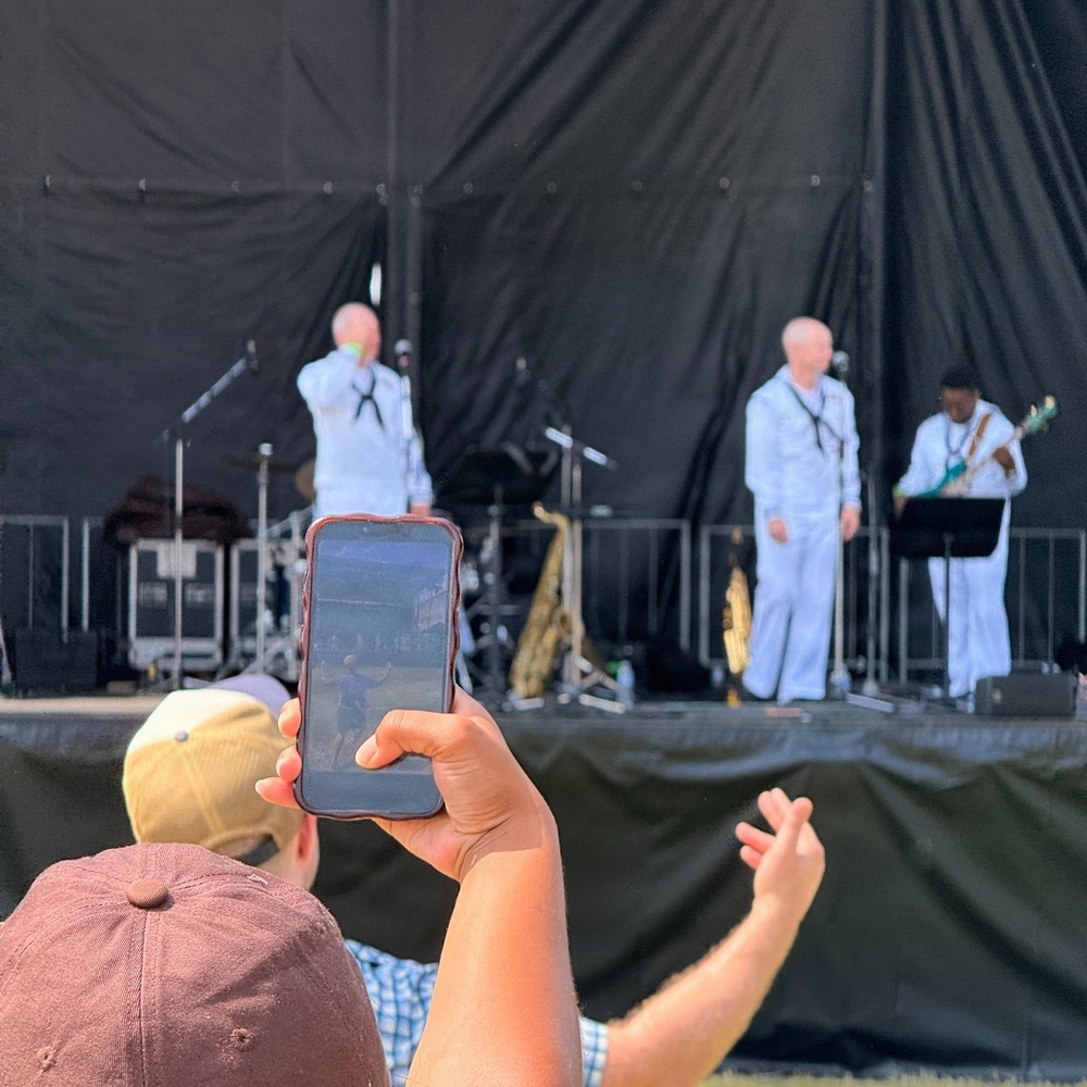 The U.S. Fleet Forces Band Performs During Sail250 Festivities in Virginia
