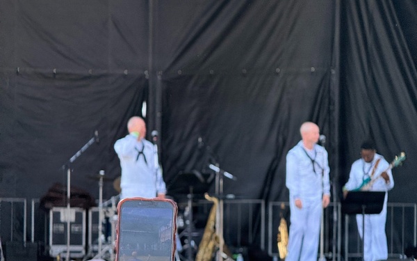 The U.S. Fleet Forces Band Performs During Sail250 Festivities in Virginia
