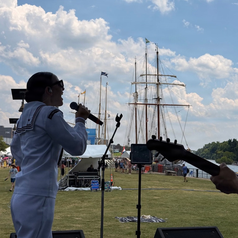 The U.S. Fleet Forces Band Performs During SailFest in Richmond, Virginia